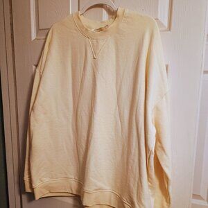 Common Identity Womens Pale Yellow Sweatshirt, 2XL, New